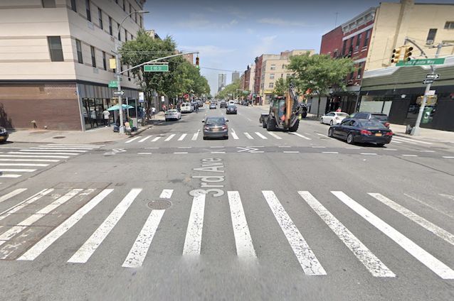 screenshot of Third Avenue at East 110th Street in East Harlem